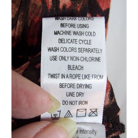 NEW Roaman's 36W Angelina Animal Print Crinkle Crepe Short Sleeve Tunic Top - Picture 11 of 12